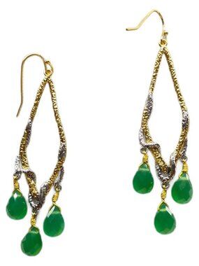 Alexis Bittar Irregular Teardrop Gemstone Earrings